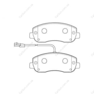 Гальмівні колодки передні Renault Master III / Opel Movano (02/2010->) / Nissan NV400 CHAMPION 573357CH