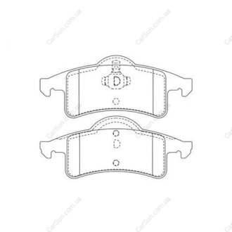 Тормозные колодки задние JEEP GRAND CHEROKEE II (WJ) 99-05 CHAMPION 573374CH