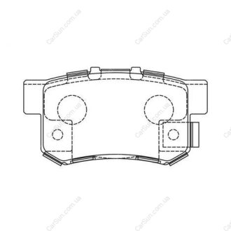 Гальмівні колодки задні Honda Accord, Civic, CR-V / Acura RL / Mitsubishi L300 / Suzuki Kizashi CHAMPION 573375CH