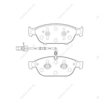 Колодки тормозные дисковые передние AUDI A6 (4G2, C7, 4GC) CHAMPION 573381CH