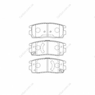 Колодки тормозные дисковые задние CHEVROLET CAPTIVA (C100, C140) 06-|OPEL ANTARA CHAMPION 573386CH (фото 1)