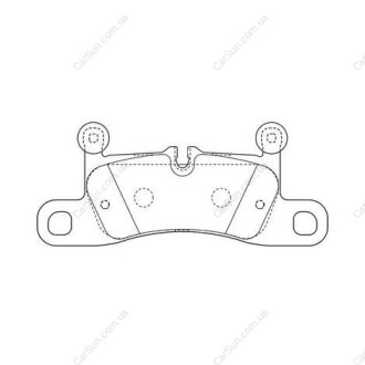 Гальмівні колодки задні Porsche 911, Cayenne / VW Touareg (7P5, 7P6) (2010->) CHAMPION 573395CH