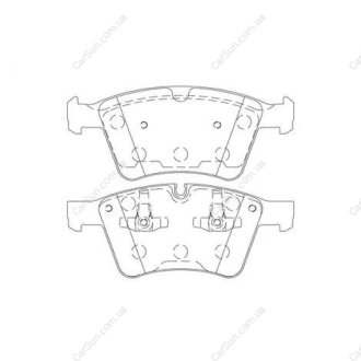 Гальмівні колодки передні Mercedes M-Class, GL, R-Class CHAMPION 573424CH