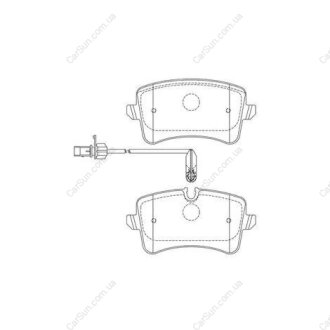 Колодки тормозные дисковые задние AUDI A4 Avant (8K5, B8) CHAMPION 573428CH