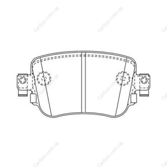 Гальмівні колодки задні Audi A1, Q3 / VW Caddy IV, Sharan / Seat Alhambra, Leon / Skoda Octavia III CHAMPION 573603CH