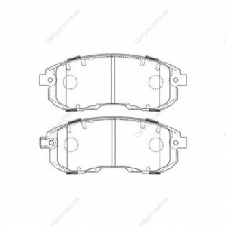 Колодки тормозные дисковые передние FIAT SEDICI (189_) 06-14|SUZUKI SX4 (EY, GY) CHAMPION 573646CH (фото 1)