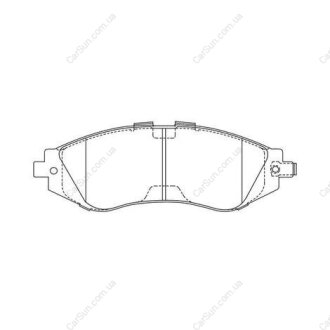 Колодка гальм. диск. DAEWOO LANOS 1.6 16V, NUBIRA, передн. CHAMPION 573718CH