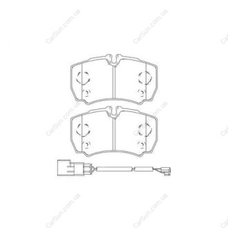 FORD Тормозные колодки задн.Transin 06- CHAMPION 573749CH