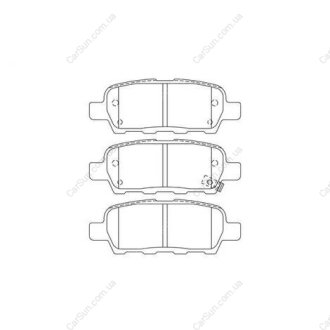 Гальмівні колодки задні Nissan Qashqai, X-Trail, Tiida, Teana, Leaf / Renault Koleos I II / Infiniti CHAMPION 573754CH