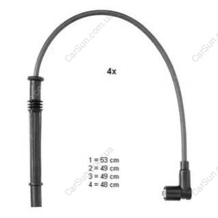 Комплект кабелей высоковольтных CHAMPION CLS084 (фото 1)