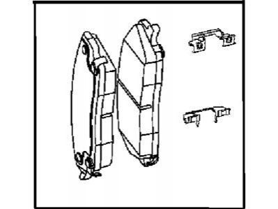 Колодки дискового тормоза CHRYSLER / JEEP / DODGE 05142558AA