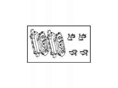 Колодки дискового тормоза CHRYSLER / JEEP / DODGE 05191271AB