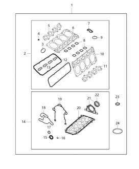 ПРОКЛАДКА КОЛЛЕКТОРА CHRYSLER / JEEP / DODGE 4627590AA