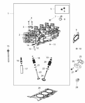 Прокладка CHRYSLER / JEEP / DODGE 68284905AA (фото 1)