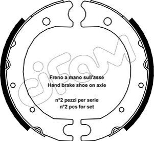 Комплект тормозных колодок, стояночная тормозная система CIFAM 153-440