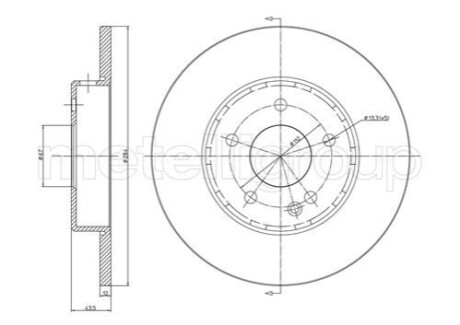 Диск тормозной перед. W202 93-00 CIFAM 800-313C