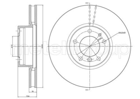 Диск тормозной CIFAM 800-693C