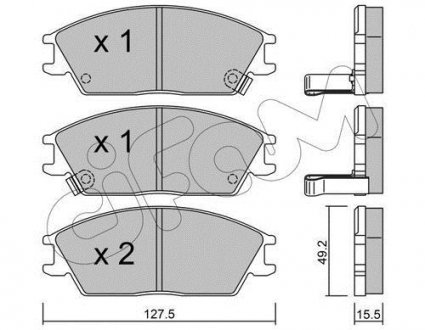 Колодки дискового тормоза CIFAM 822-081-1 (фото 1)