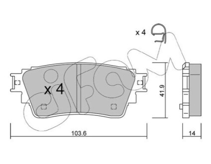 Автозапчастина CIFAM 82211600