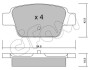 Тормозные колодки задние Stilo,Bravo 1.2 16V-2.4 20V 01- CIFAM 822-323-0 (фото 1)