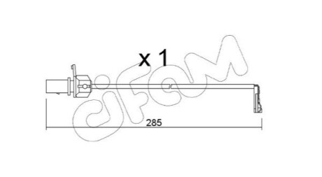 Датчик зносу гальмівних колодок (передніх) Audi A4/A5/Q5 15- (L=285mm) CIFAM SU345