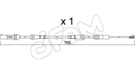 Датчик зносу гальмівних колодок (передніх) BMW 3 (G20/G80)/4 (G23/G83) 19- CIFAM SU372