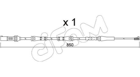 Датчик зносу гальмівних колодок (передніх) BMW X5 (G05/F95)/X7 (G07) 18- CIFAM SU374