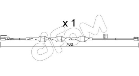 Датчик зносу гал. колодок (перед.) F-TYPE 2.0 12- CIFAM SU395