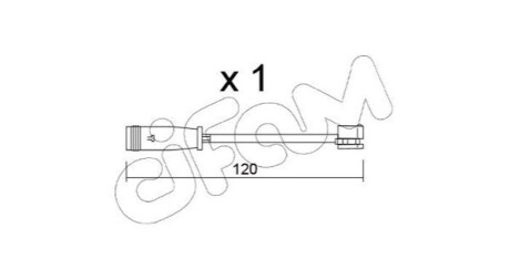 Датчик зносу гальмівних колодок MB A-class (W169)/B-class (W245)/E-class (W211/W212/W213) 05- CIFAM SU398