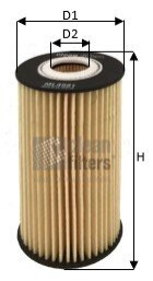 Filtr oleju TOYOTA LEXUS LAND CRUISER GS IS LC 4.5-4.6 BENZ CLEAN FILTERS ML4581