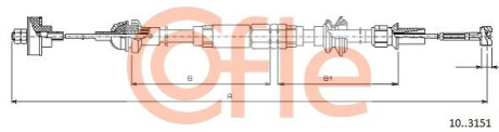 Трос сцепления COFLE 10.3151