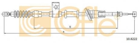 Трос ручника COFLE 10.8222 (фото 1)