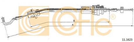 Трос акселератора COFLE 111623 (фото 1)