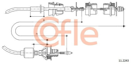 Трос зчеплення COFLE 112243