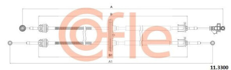 ТРОС ПЕРЕКЛЮЧАННЯ ПЕРЕДАЧ COFLE 11.3300