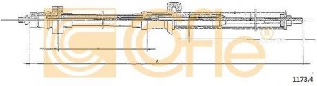 Трос акселератора COFLE 1173.4 (фото 1)