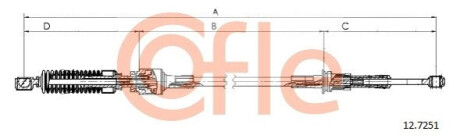 ТРОС ПЕРЕКЛЮЧАННЯ ПЕРЕДАЧ COFLE 127251