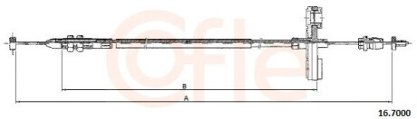 Тросик газу COFLE 16.7000