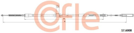 LINKA HAMULCA RКCZNEGO KIA (OE-0K58A44420) COFLE 17.6008