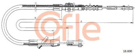 Трос зчеплення COFLE 18.600