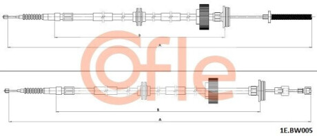 КАБЕЛЬ H-CA L+R COFLE 1E.BW005