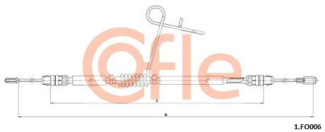 КАБЕЛЬ H-CA ПРАВИЙ COFLE 1.FO006