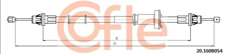 Трос ручного гальма COFLE 20.160B054 (фото 1)