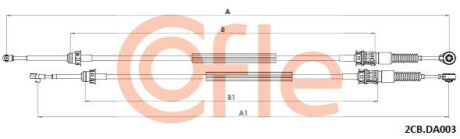 Трос перемикання передач DACIA COFLE 2CB.DA003