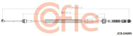 ТРОС ПЕРЕКЛЮЧАННЯ ПЕРЕДАЧ COFLE 2CBDA005