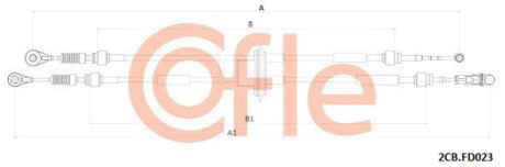 ТРОС ПЕРЕКЛЮЧАННЯ ПЕРЕДАЧ COFLE 2CBFD023