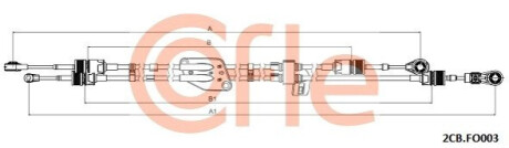 ТРОС ПЕРЕКЛЮЧАННЯ ПЕРЕДАЧ COFLE 2CBFO003