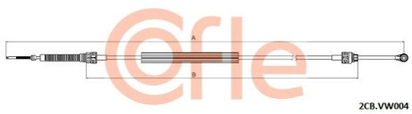 ТРОС ПЕРЕКЛЮЧАННЯ ПЕРЕДАЧ COFLE 2CBVK004