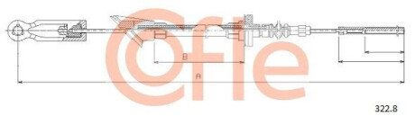 Трос зчеплення COFLE 3228