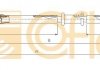 Трос стояночного тормоза COFLE 631.11 (фото 1)